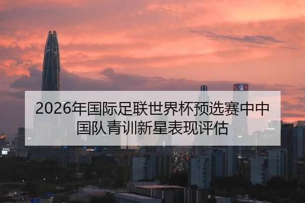 2026年国际足联世界杯预选赛中中国队青训新星表现评估